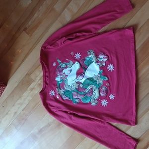 4/$20 Children 's place unicorn 🦄 tees size 10-12
